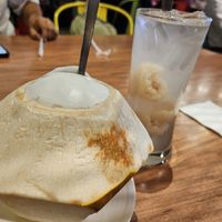 Coconut and lychee drink ~ 5/6/24 at Absolute Thai @ Genting SkyAvenue in Genting Highlands