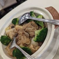 Braised vegetables with glass noodles in fermented bean paste. Recommend! at Genting Palace in Genting Highlands