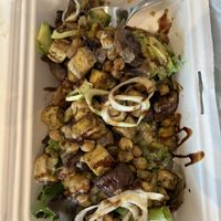 Take away version of the veggie toast  at Hungry Biker in Porto