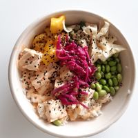 Avoloha bowl at Hawaii Poke in Uppsala