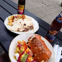 Uberbackener Burrito und Quesadillas at Zum Kleinen Esel in Bochum