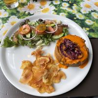 Pumpkin quiche  at Vegan Vacation in Bergen