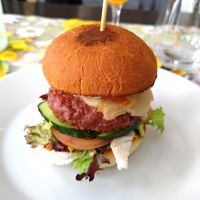 Jack Daniels burger at Vegan Vacation in Bergen