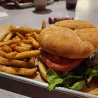 Yucatán burger made vegan with beyond patty. They did accidentally put cheese on the burger when I specified none. at Morty's Cafe - St George in St George