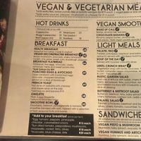 Menu (there were other pages with even more vegan options like pizza, pasta etc) at Java Bistro in Stellenbosch