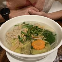 Noodle dumpling soup  at Evergreen Vegetarian - DN Branch in Phnom Penh