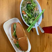 Banh mi and noodle soup at My Huong Kitchen in Minneapolis