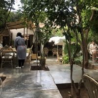 The cafe   at La Famille in Marrakech