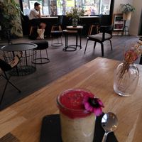 Delicious chia pudding at Be Nuts in Brussels