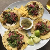 Vegan tacos 🌮 with „like chicken"  at Kraftpaule in Stuttgart