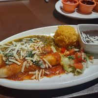 Enchiladas, Christmas Style at Fiesta Oaxaca in Santa Fe