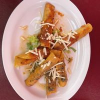 Taquitos w/ vegan cheese  at Fiesta Oaxaca in Santa Fe