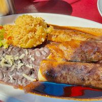 Enchiladas with tamarind mole  at Fiesta Oaxaca in Santa Fe