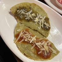 vegan quesadillas  at Fiesta Oaxaca in Santa Fe