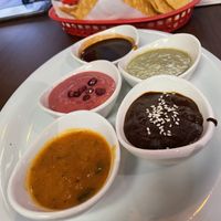 Mole sampler  at Fiesta Oaxaca in Santa Fe