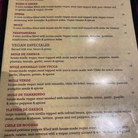 Vegan Menu 2 at Fiesta Oaxaca in Santa Fe