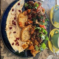 Vegan chilli hash   at Neighbours Cafe in St Kilda