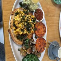 Vegan breaky   at Neighbours Cafe in St Kilda