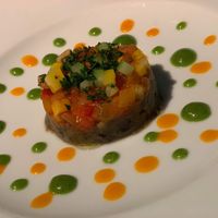 Ratatouille and eggplant paste/mash at the bottom at Chez Tomo in Tokyo