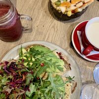 Avocado Vegan Toast (Large) and Mango Smoothie Bowl (Large)  at Ekylibre in Toulouse