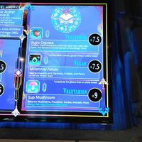 Menu at Requiem in Anaheim