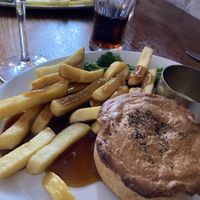 Mushroom and ale pie at The Red Rover in West Wellow