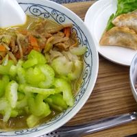 This ramen is vegan and gluten free. Delicious and very affordable. at Koushikisabou 香色茶坊 in Tukuba