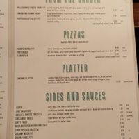 More evening menu at The Porterhouse Central in Dublin