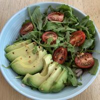 Avocado salad at Echo Cafe in North Vancouver