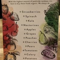 organic at True Food Kitchen in Oakbrook