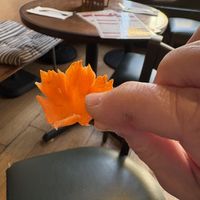 Carrot flower cups  at Curry & Coco in Astoria