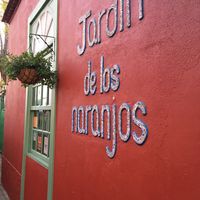 Front of the restaurant at Jardin De Los Naranjos in La Palma