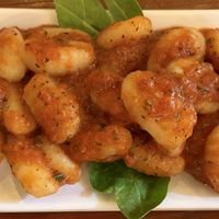 eggless gnocchi!  at La Masa Pizzería Conceptual in San Juan