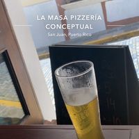 Cheers! 🍻  at La Masa Pizzería Conceptual in San Juan