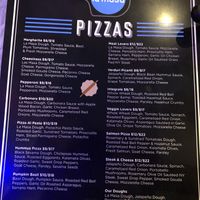 Menu at La Masa Pizzería Conceptual in San Juan