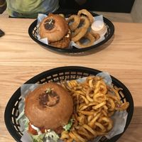 spicy chicken sandwiches  at Korny Vibes in Houston