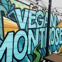 Backyard patio at Korny Vibes in Houston