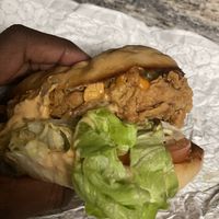 Chick’n Sandwich at Korny Vibes in Houston
