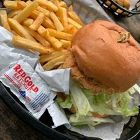 Chick’n Sandwich with Korny Sauce  at Korny Vibes in Houston