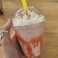 Strawb milkshake - incredible   at Korny Vibes in Houston
