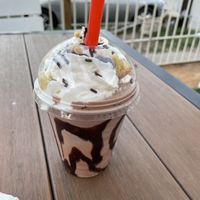 Banana pudding regular size, added chocolate syrup   at Korny Vibes in Houston