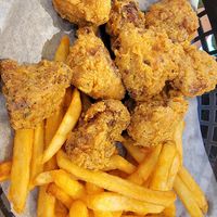 Lemon pepper wings at Korny Vibes in Houston