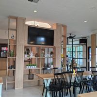 Serene dining room at Korny Vibes in Houston