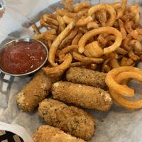 Mozzarella sticks at Korny Vibes in Houston