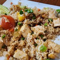 Pineapple fried rice w tofu at Sa Bai Thai Cuisine in Portland