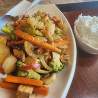 Cashew tofu add mushrooms please. at Sa Bai Thai Cuisine in Portland