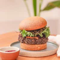 Burger at Cajui in Sao Paulo