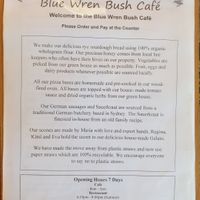 A bit more about them at The Blue Wren Cafe in Coonabarabran