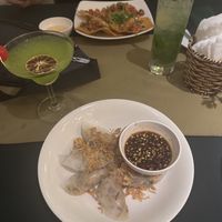 Veggie dumplings for me   at Morning Glory Original in Hoi An