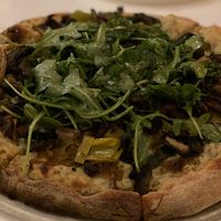 Mushroom pizza at Thatch in Miami